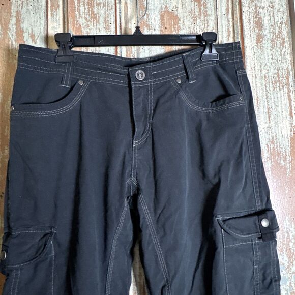 Kuhl Splash Roll Up Pants Women’s 8 Black Hiking Outdoor Camping Cargo - Picture 6 of 16